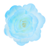 18 szt. NIEBIESKA CIENIOWANA RÓŻA CHIŃSKA ŚREDNIA 200918 ROSE DECOR jadalna dekoracja waflowa - 55 mm