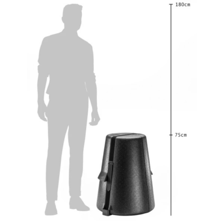 Termobox na tort piętrowy - transportowy pojemnik izotermiczny - śr. 52 x wys. 68 cm - nr kat. 4000249388 Thermohauser