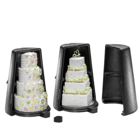 Termobox na tort piętrowy - transportowy pojemnik izotermiczny - śr. 52 x wys. 68 cm - nr kat. 4000249388 Thermohauser