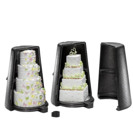 Termobox na tort piętrowy - transportowy pojemnik izotermiczny - śr. 52 x wys. 68 cm - nr kat. 4000249388 Thermohauser