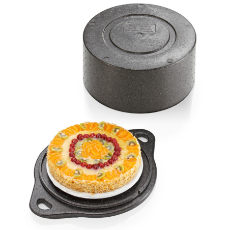 Termobox na tort - transportowy pojemnik izotermiczny - śr. 34 x wys. 15 cm - nr kat. 4000249318 Thermohauser