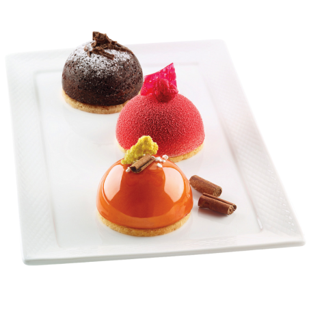 SF003 Semisfera Silikomart - uniwersalna forma silikonowa - półkula - śr. 60 x wys. 30 mm / poj. 60 ml x 8 porcji