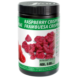 op. 400 g Liofilizowane kawałki malin pokryte warstwą tłuszczu kakaowego - posypka - Crispy Wet Proof Sosa Ingredients