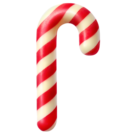 144 szt. ŚWIĄTECZNA LASKA 33741 BARBARA DECOR bożonarodzeniowa dekoracja z białej czekolady 24 x 47 mm