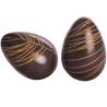 96 szt. JAJKA 3D DESEROWE ZESTAW 33735 BARBARA DECOR trójwymiarowa dekoracja wielkanocna z ciemnej czekolady 25 x 36 mm