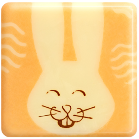 op. 144 szt. Funny Bunny 33773 Barbara Decor - zestaw wielkanocnych dekoracji z białej czekolady - dł. 30 mm