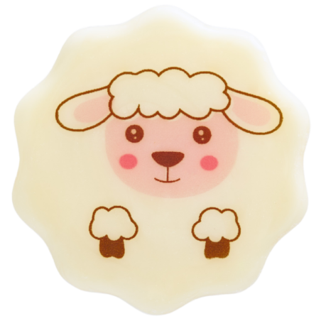 105 szt. OWIECZKI 33749 BARBARA DECOR czekoladowy zestaw wielkanocnych dekoracji z nadrukiem w 3 wzorach śr. 37 mm