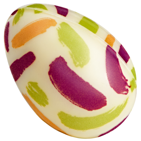 op. 96 szt. Malowane Jajka - 33751 Barbara Decor - trójwymiarowe pisanki z białej czekolady - wym. 25 x 36 mm