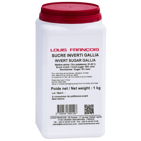 op. 1 kg Cukier Inwertowany w postaci płynnej pasty - Sucre Inverti Gallia Louis Francois - funkcjonalny dodatek spożywczy