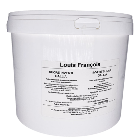 op. 15 kg Cukier Inwertowany w postaci płynnej pasty - Sucre Inverti Gallia Louis Francois - funkcjonalny dodatek spożywczy