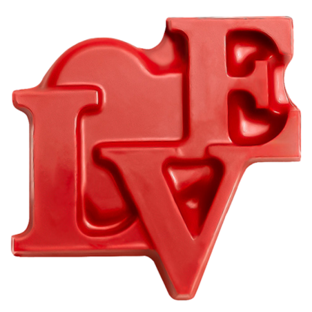 op. 144 szt. Napis Love - walentynkowy zestaw dekoracji czekoladowych - dł. 29 mm - nr. kat. 33414 Barbara Decor