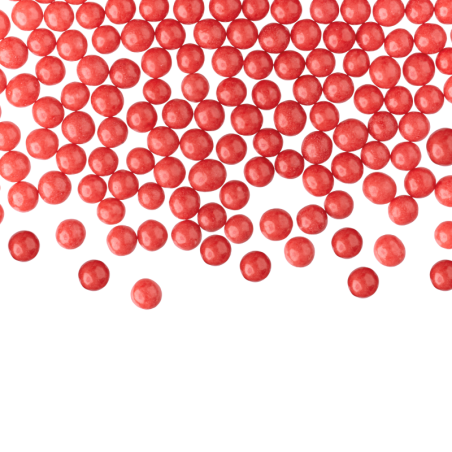 op. 1.2 kg Perełki czerwone - miękkie kuleczki do dekoracji cukierniczych - nr. kat. 097469 Barbara Decor