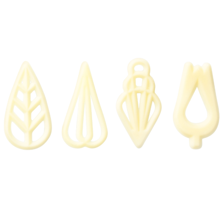 650 szt. Ażurki FINEZJA z białej czekolady 33104 Barbara Decor