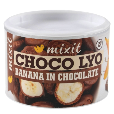 op. 170 g Liofilizowane banany w polewie z mlecznej czekolady - Banana in Chocolate - CHOCO LYO Mixit