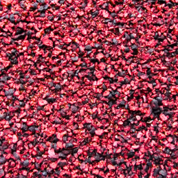 op. 100 g Żurawina liofilizowana - grys - chrupiąca posypka owocowa