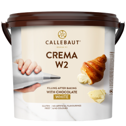 op. 5 kg CREMA W2 Callebaut - gotowe nadzienie z białej czekolady - wyjątkowy mleczny smak z nutami wanilii