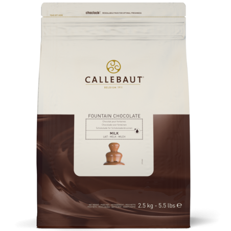 2.5 kg MILK FOUNTAIN CHOCOLATE 37.8% CHM-N823FOUNE4-U71 CALLEBAUT wysoko płynna mleczna czekolada do fontanny