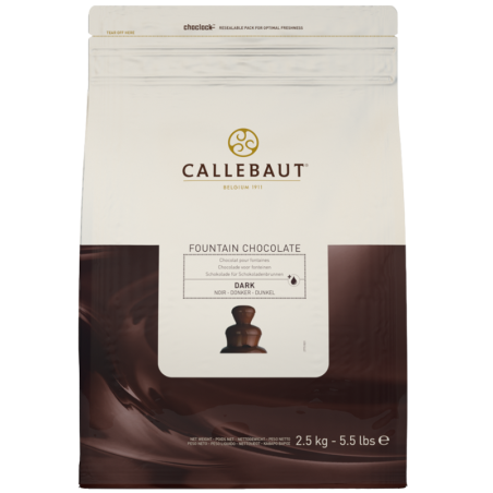 2.5 kg DARK FOUNTAIN CHOCOLATE 57.6% CHD-N811FOUNE4-U71 CALLEBAUT wysoko płynna ciemna czekolada do fontanny