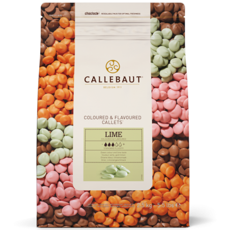 op. 2.5 kg Czekolada limonkowa - połączenie białej czekolady z aromatem cytrynowym - Lemon Callets™ Callebaut