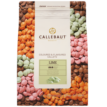 op. 2.5 kg Czekolada limonkowa - połączenie białej czekolady z aromatem cytrynowym - Lemon Callets™ Callebaut