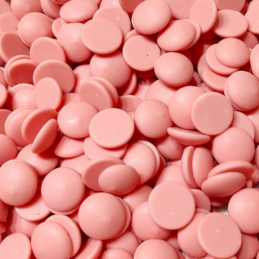 op. 1 kg Czekolada truskawkowa - połączenie białej czekolady z aromatem truskawkowym - Strawberry Callets™ Callebaut