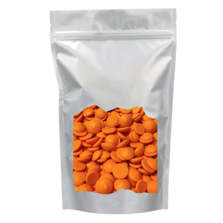 op. 1 kg Czekolada pomarańczowa - połączenie białej czekolady z aromatem pomarańczowym - Orange Callets™ Callebaut