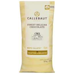 op. 10 kg Biała czekolada o zaw. 25.9% kakao - RECIPE N°CW2 Callebaut - nr. kat. CW2NV-01B