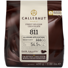 op. 400 g Ciemna czekolada o zaw. 54.5% kakao - RECIPE N°811 Callebaut - nr. kat. 811-E0-D94