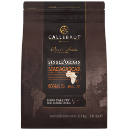 op. 2.5 kg Ciemna czekolada o zaw. 67.4% kakao - Madagascar Single Origin Callebaut - nr. kat. CHD-Q67MAD-E4-U70