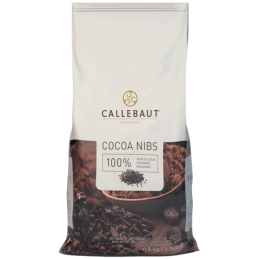 op. 800 g Prażone i kruszone ziarna kakao - Cocoa Nibs Callebaut - nr. kat. NIBS-S502-X47