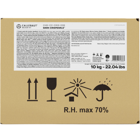 op. 800 g Chrupiące kuleczki zbożowe w polewie z ciemnej czekolady - Dark Chocolate Crispearls™ Callebaut