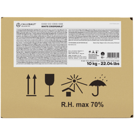 op. 800 g Chrupiące kuleczki zbożowe w polewie z białej czekolady - White Crispearls™ Callebaut