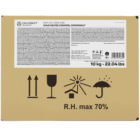 op. 800 g Chrupiące kuleczki zbożowe w polewie z czekolady karmelowej - Gold Salted Caramel Crispearls™ Callebaut
