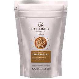 op. 800 g Chrupiące kuleczki zbożowe w polewie z czekolady karmelowej - Gold Salted Caramel Crispearls™ Callebaut