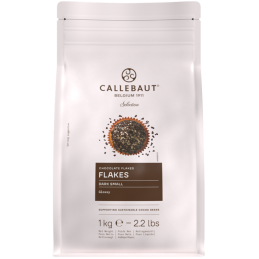 op. 1 kg Ciemna posypka czekoladowa - Dark Chocolate Flakes Small Callebaut - nr. kat. CHD-SP-4Z4-E0-U68
