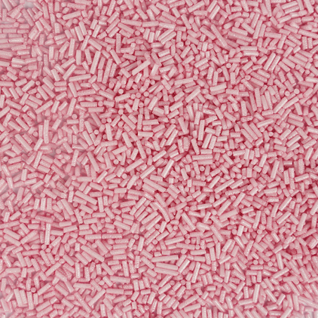 pałeczki cukrowe - posypka perłowa jasna różowa od sweet decor