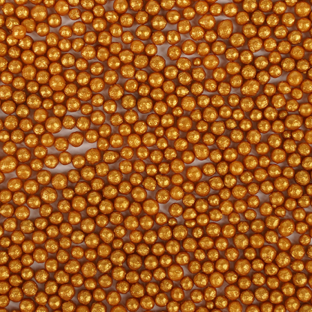 perełka mini perłowa złota - posypka dekoracyjna od sweet decor