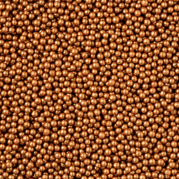 op. 40 g Perełki mini złote - Sweet Decor - kuleczki cukrowe z perłowym połyskiem - śr. 3-4 mm