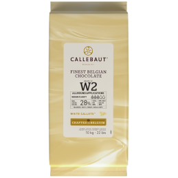 op. 10 kg Biała czekolada o zaw. 28% kakao - RECIPE N°W2 Callebaut - nr. kat. W2NV-01B
