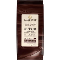 op. 10 kg Ciemna czekolada o zaw. 70.5% kakao - RECIPE N°70-30-38 Callebaut - nr. kat. 70-30-38NV-01B