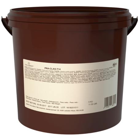op. 5 kg Pralina orzechowa z karmelizowanym cukrem - nadzienie z orzechów laskowych - PRA-CLAS-T14 Callebaut