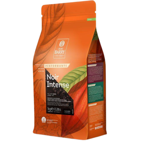 op. 1 kg Czarne kakao - alkalizowany proszek kakaowy o obniżonej zawartości tłuszczu 10-12% - Noir Intense Callebaut