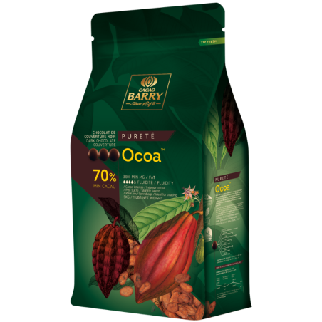 op. 5 kg Ciemna czekolada o zaw. 70% kakao - Ocoa™ Cacao Barry - czekolada w kaletkach