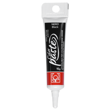 op. 15 g Czarny barwnik spożywczy - do barwienia czekolady i tłustych mas cukierniczych - ColorPaste Modecor - nr. kat. 23338
