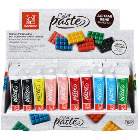 op. 15 g Różowy barwnik spożywczy - do barwienia czekolady i tłustych mas cukierniczych - ColorPaste Modecor - nr. kat. 23340