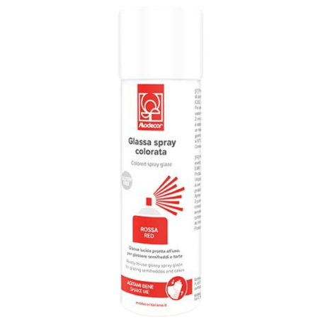 op. 280 g Czerwony żel dekoracyjny w sprayu - Rossa Glassa Spray - nr. kat. 23395 Modecor