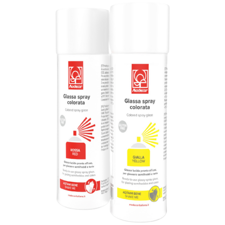 op. 280 g Czerwony żel dekoracyjny w sprayu - Rossa Glassa Spray - nr. kat. 23395 Modecor