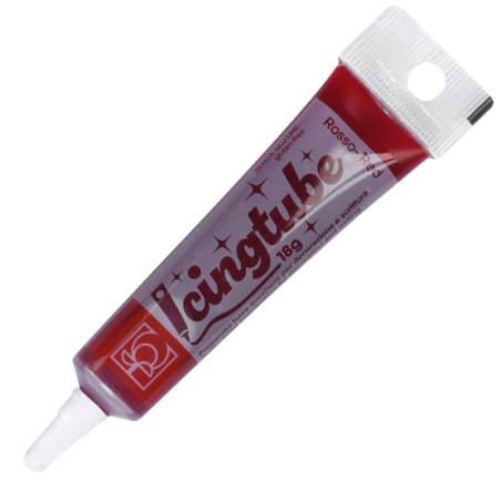 op. 18 g Czerwony pisak cukrowy - gotowy lukier do dekoracji w wygodnej tubce - Icing Tube Rosso 23382 Modecor