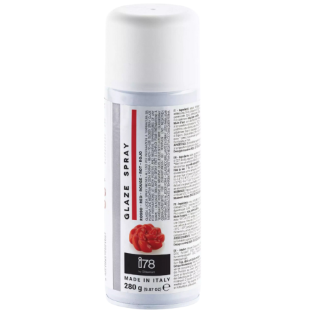 op. 280 g Czerwony żel dekoracyjny w sprayu - gotowa do użycia błyszcząca glazura - Glaze Spray Silikomart