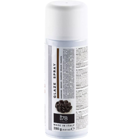 op. 280 g Brązowy żel dekoracyjny w sprayu - gotowa do użycia błyszcząca glazura - Glaze Spray Silikomart